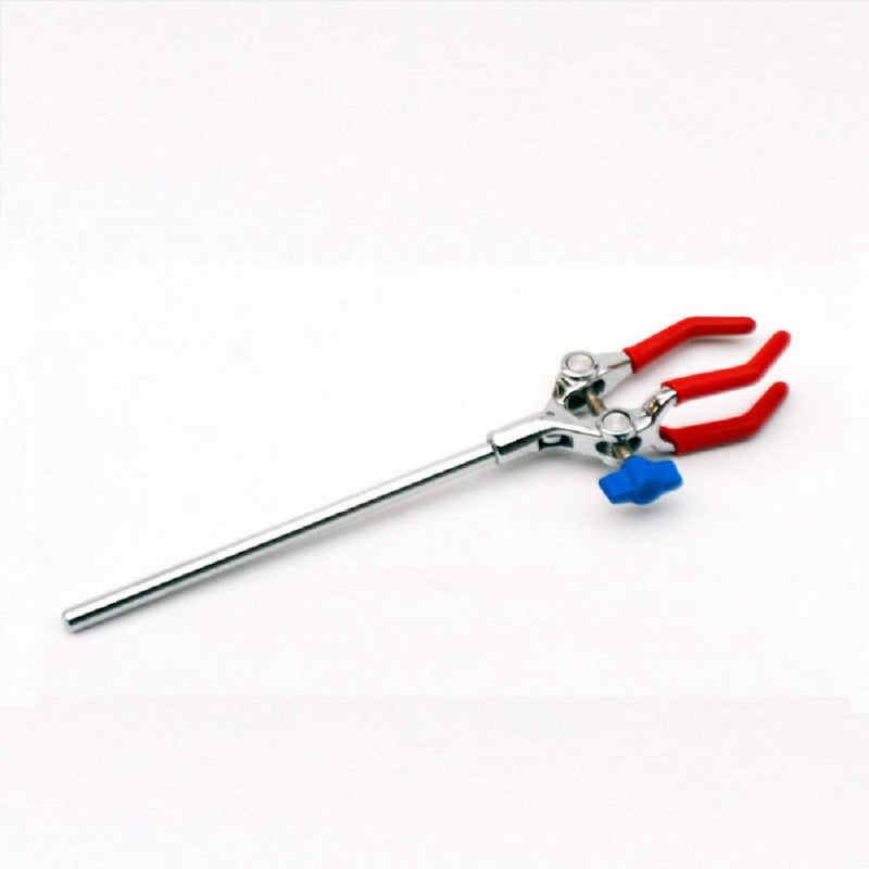 LabZhang Lab Clamp 3 Prong Finger Adjust Jaw with Scientific Extension Adjustable Bosshead Clamp Holder - Image 2